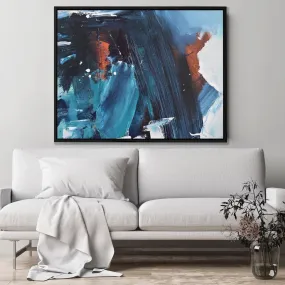 Abstract 185 Framed Canvas