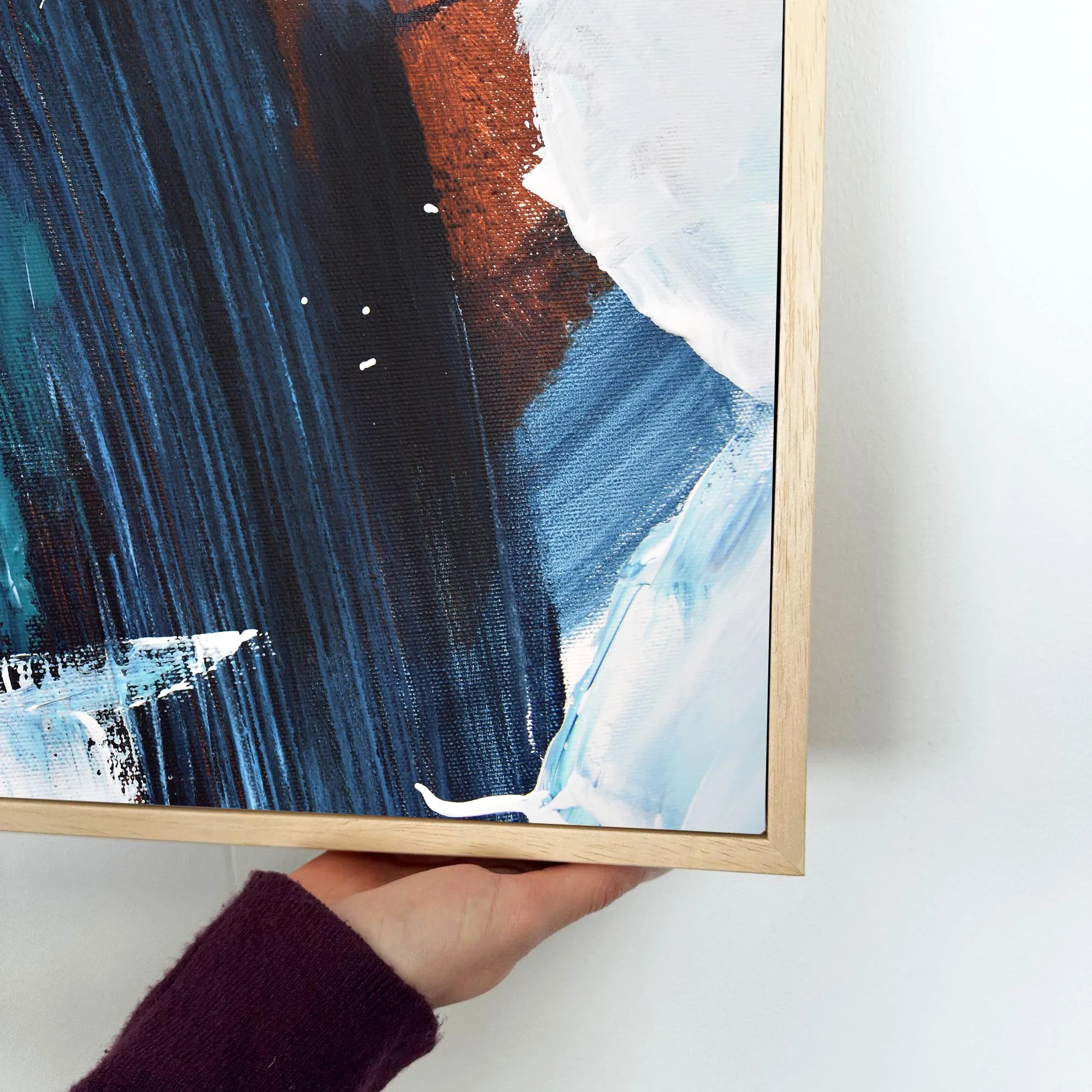 Abstract 185 Framed Canvas