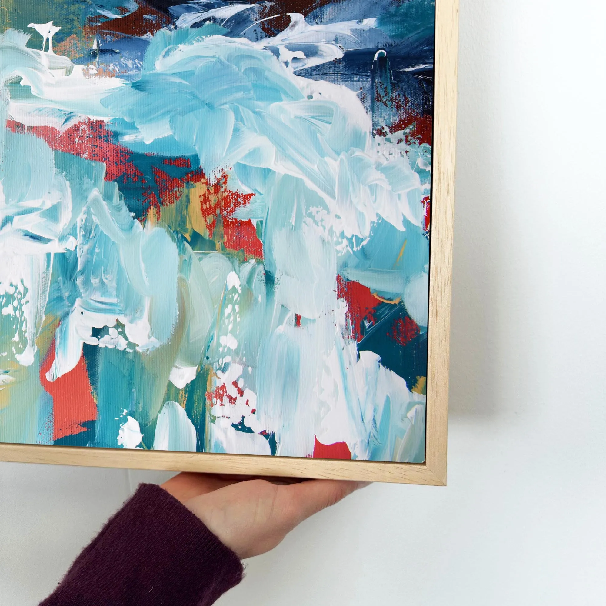 Abstract 234 Framed Canvas