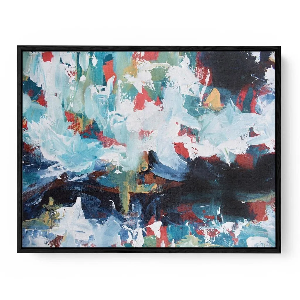 Abstract 234 Framed Canvas