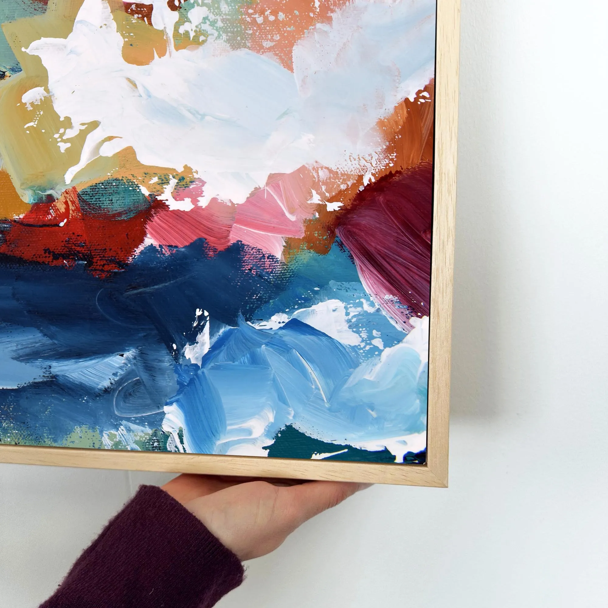 Abstract 320 Framed Canvas