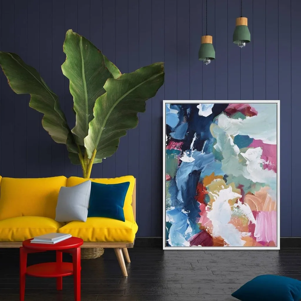 Abstract 320 Framed Canvas