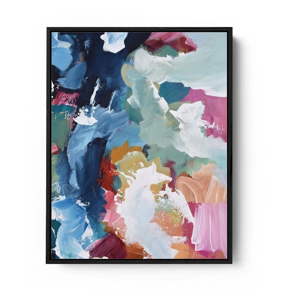 Abstract 320 Framed Canvas