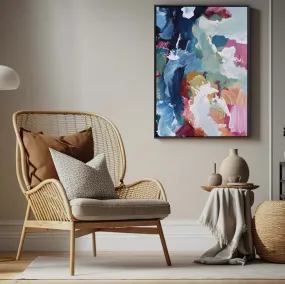 Abstract 320 Framed Canvas