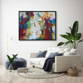Abstract 419 Framed Canvas