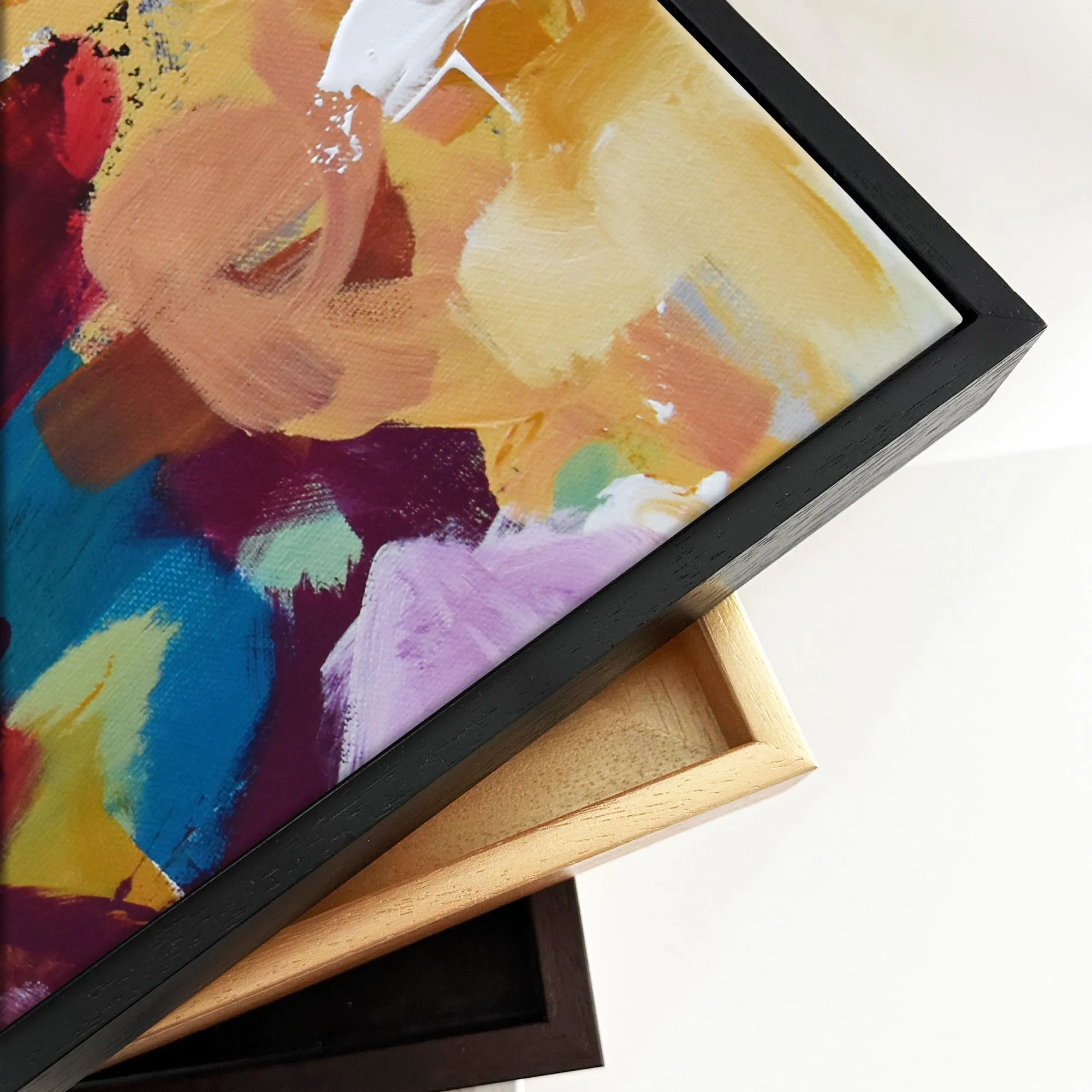 Abstract 419 Framed Canvas