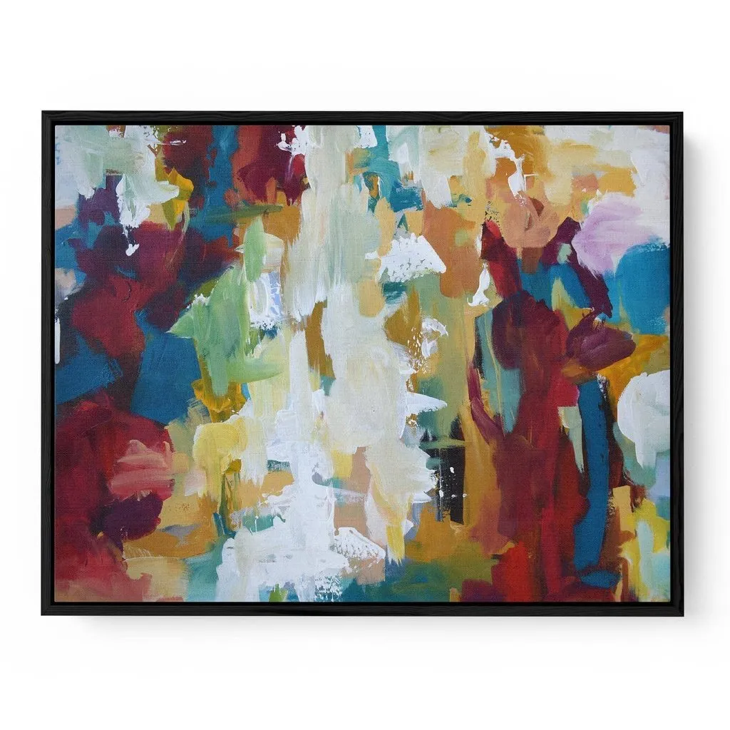 Abstract 419 Framed Canvas