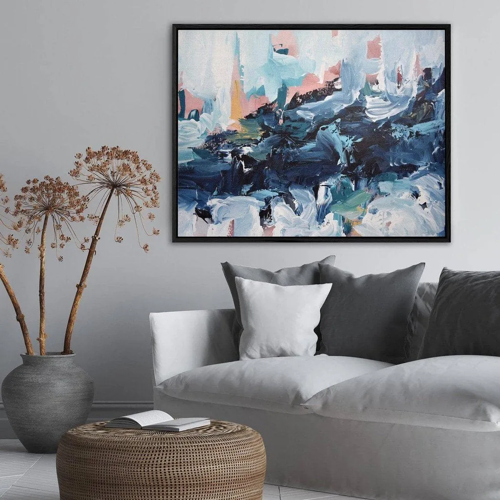 Abstract 442 Framed Canvas