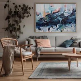 Abstract 442 Framed Canvas