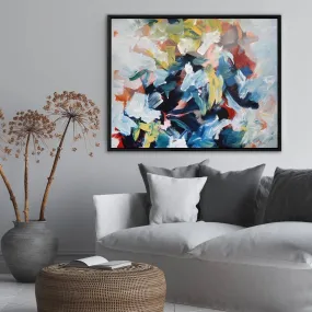 Abstract 448 Framed Canvas