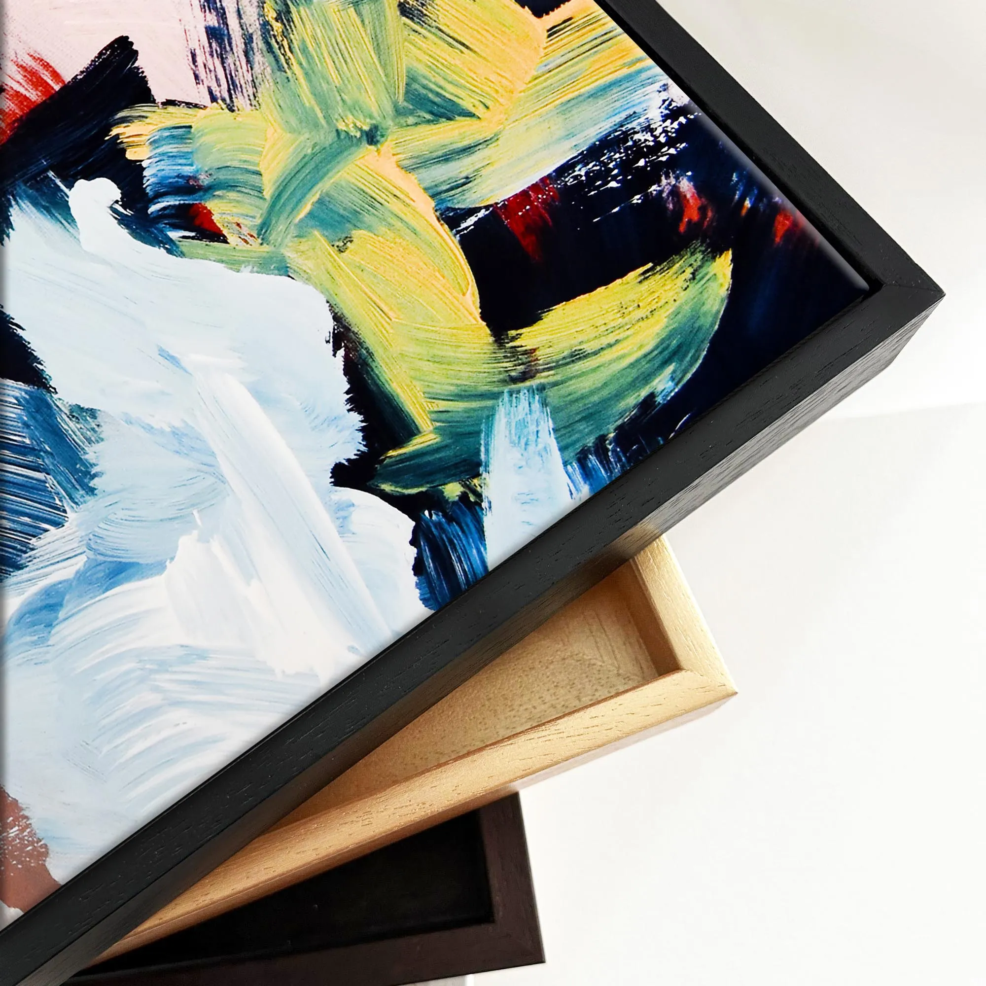Abstract 448 Framed Canvas