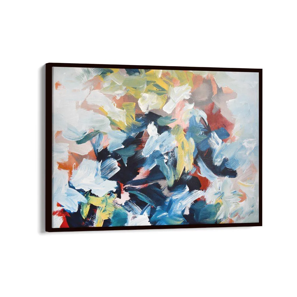 Abstract 448 Framed Canvas