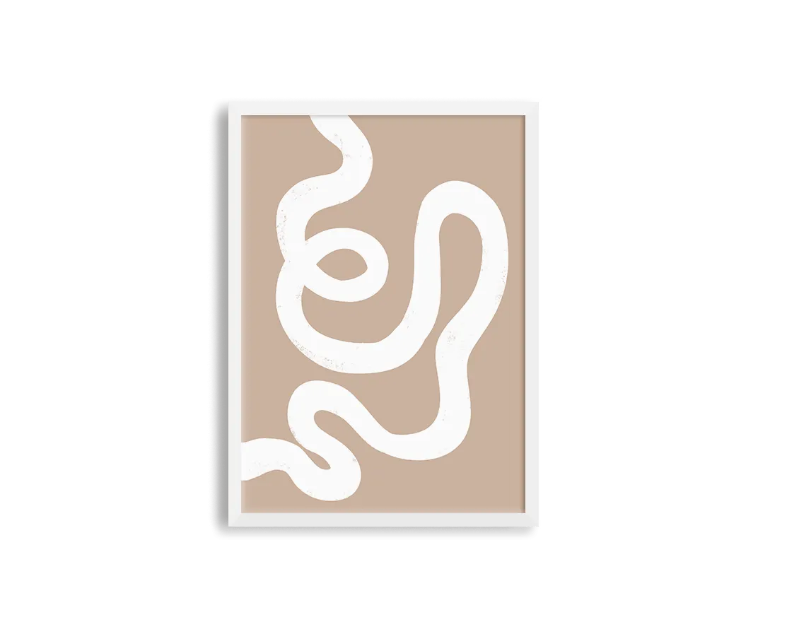Abstract Lines Right Brown