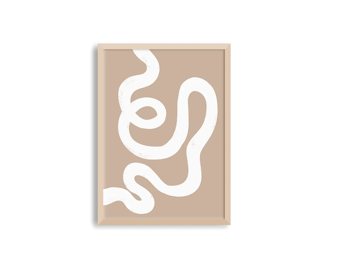 Abstract Lines Right Brown