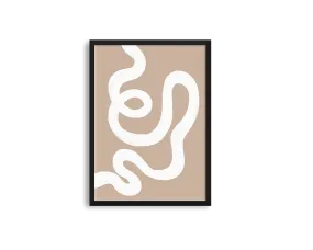 Abstract Lines Right Brown