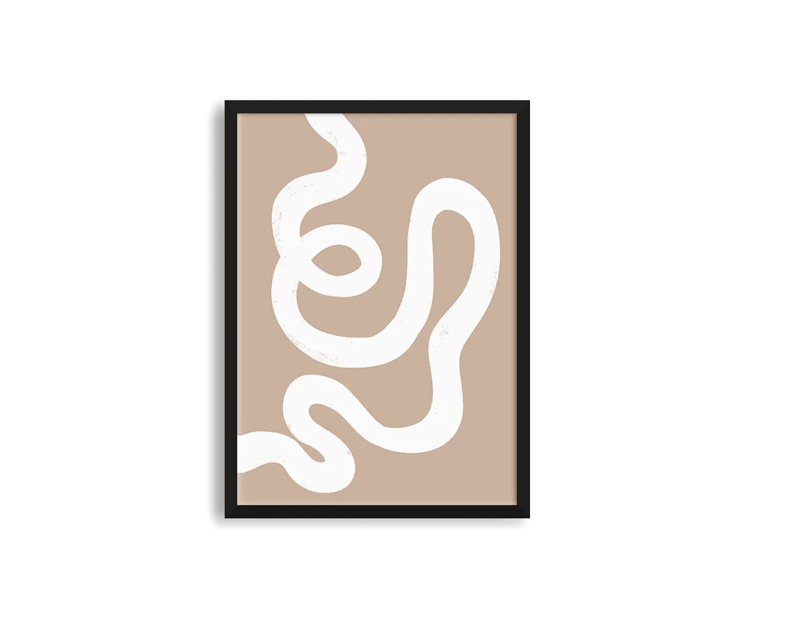 Abstract Lines Right Brown