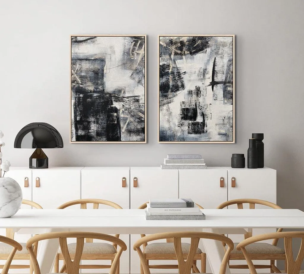 Abstract Marble Art Canvas Set Of 2