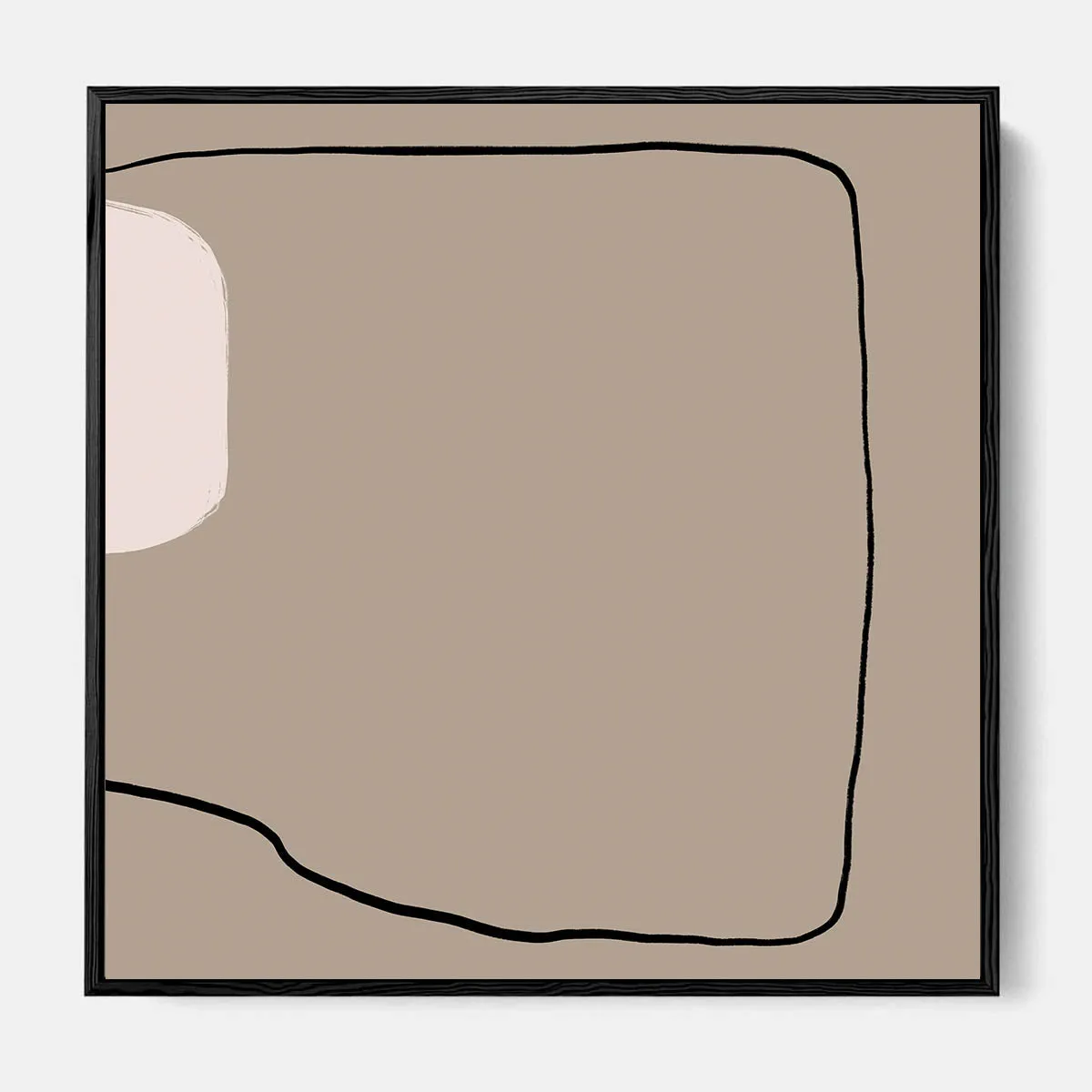 Abstract Study VII Framed Canvas