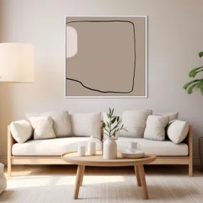 Abstract Study VII Framed Canvas
