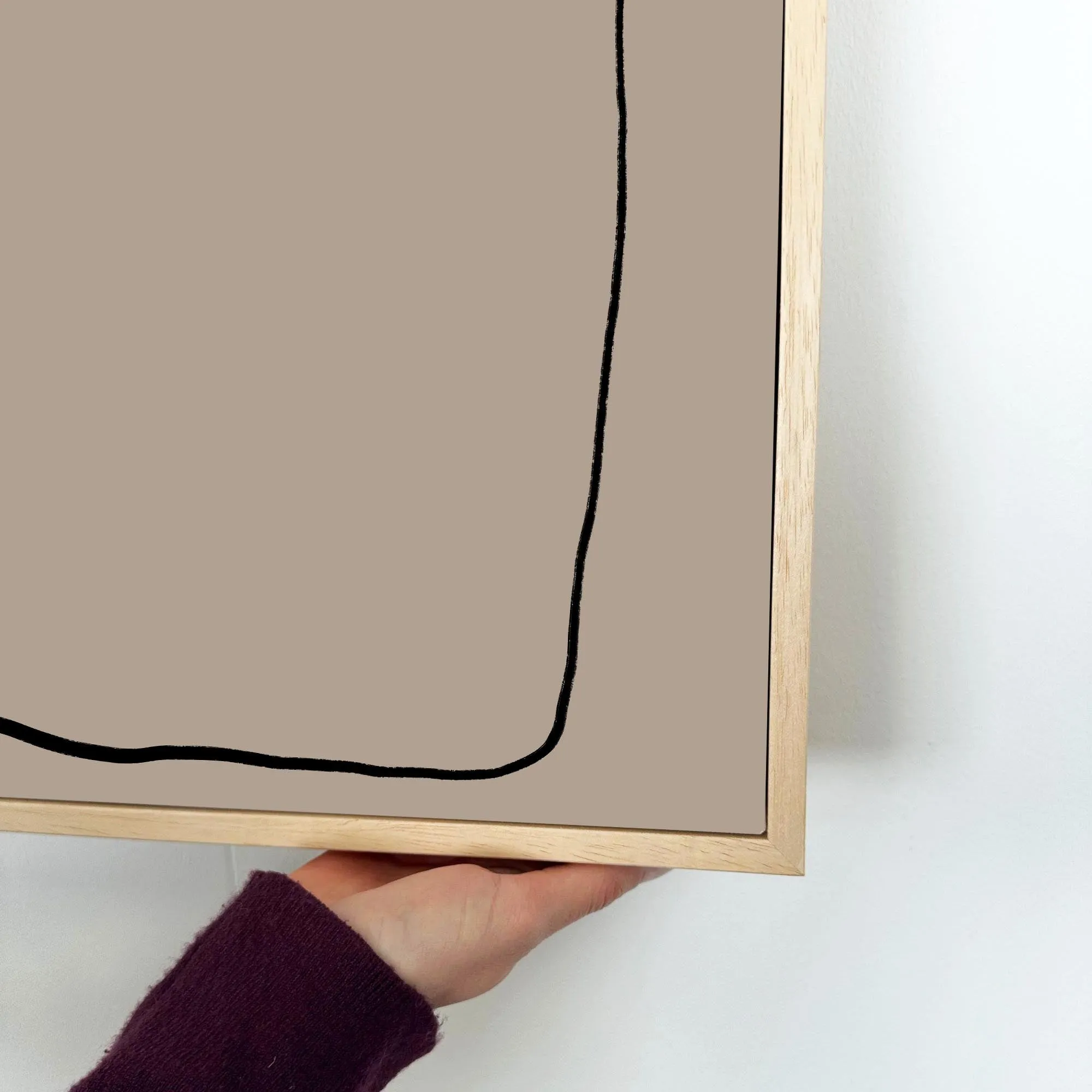 Abstract Study VII Framed Canvas