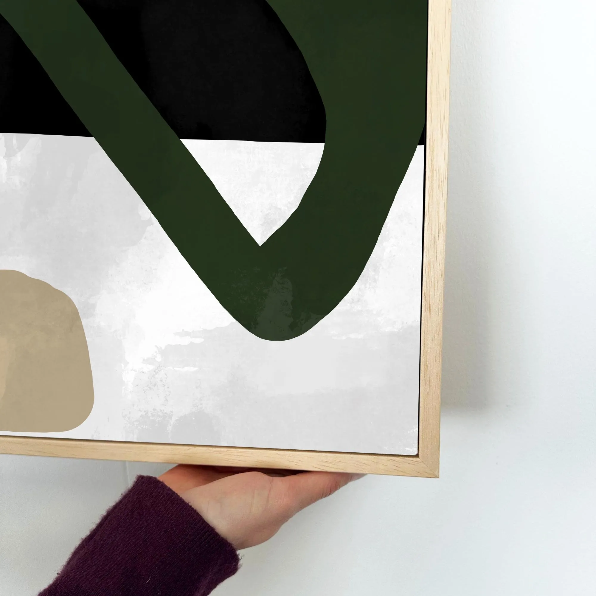 Abstraction III Framed Canvas