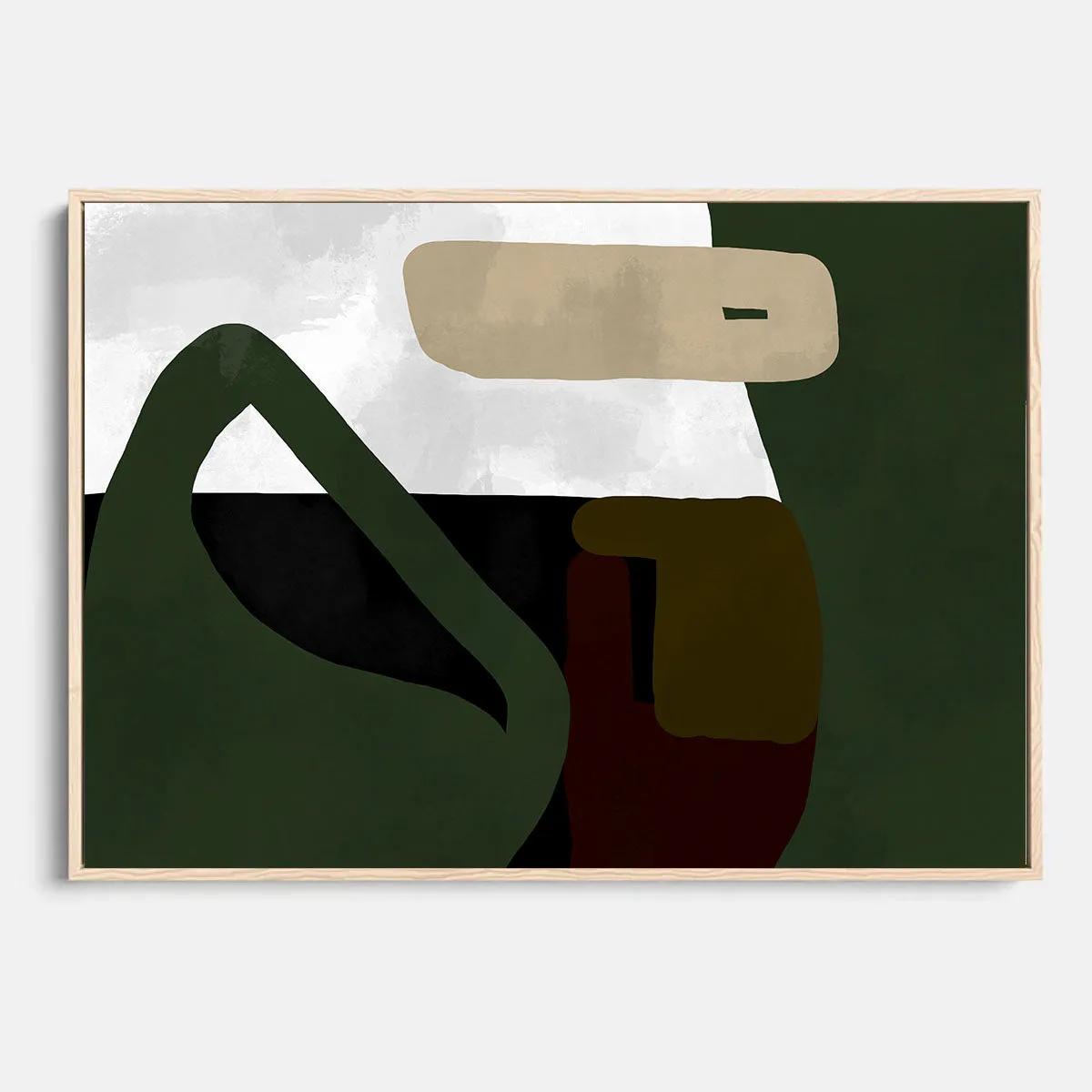 Abstraction III Framed Canvas