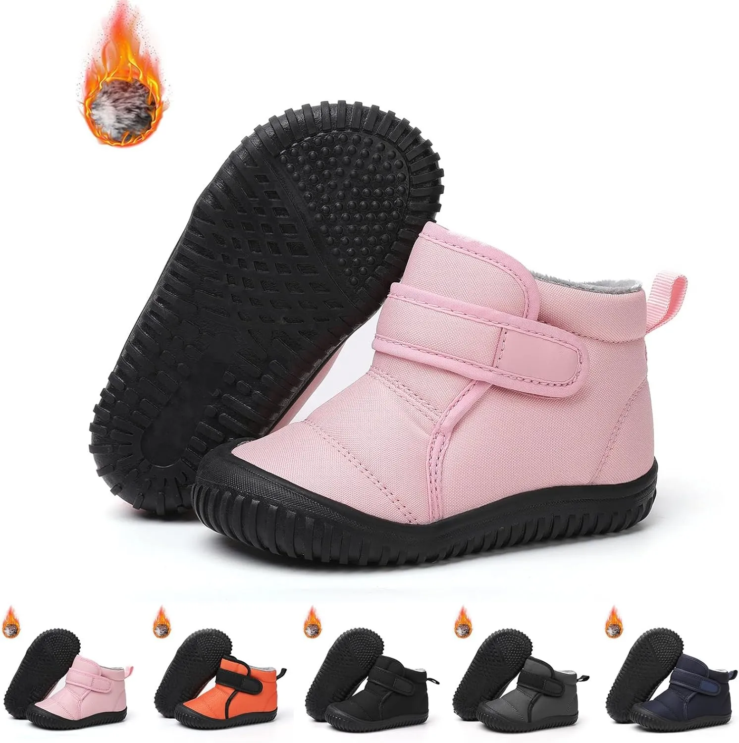 Baby Winter Snow Boots for Infant Boys Girls Toddler Waterproof WalkIng Shoes Soft Sole Anti-Slip Outdoor Booties