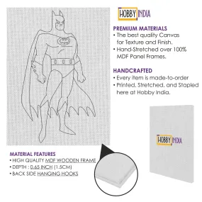 Batman DIY Canvas Base for Painting
