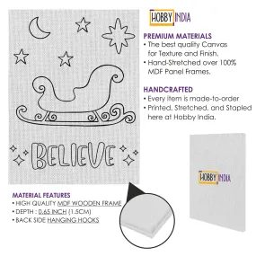Belive In Satna DIY Canvas Base for Painting