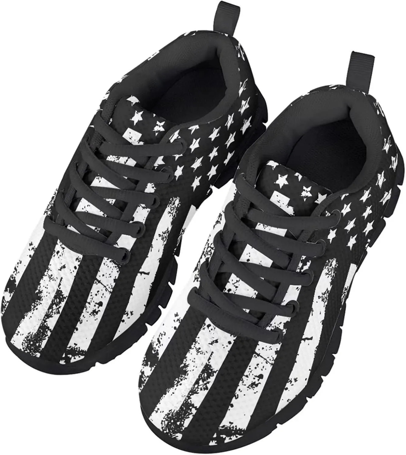 Biyejit Boys Girls Casual Shoes Kids Tennis Running Sports Lace Up Athletic Sneakers