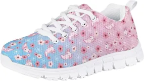 Biyejit Boys Girls Casual Shoes Kids Tennis Running Sports Lace Up Athletic Sneakers