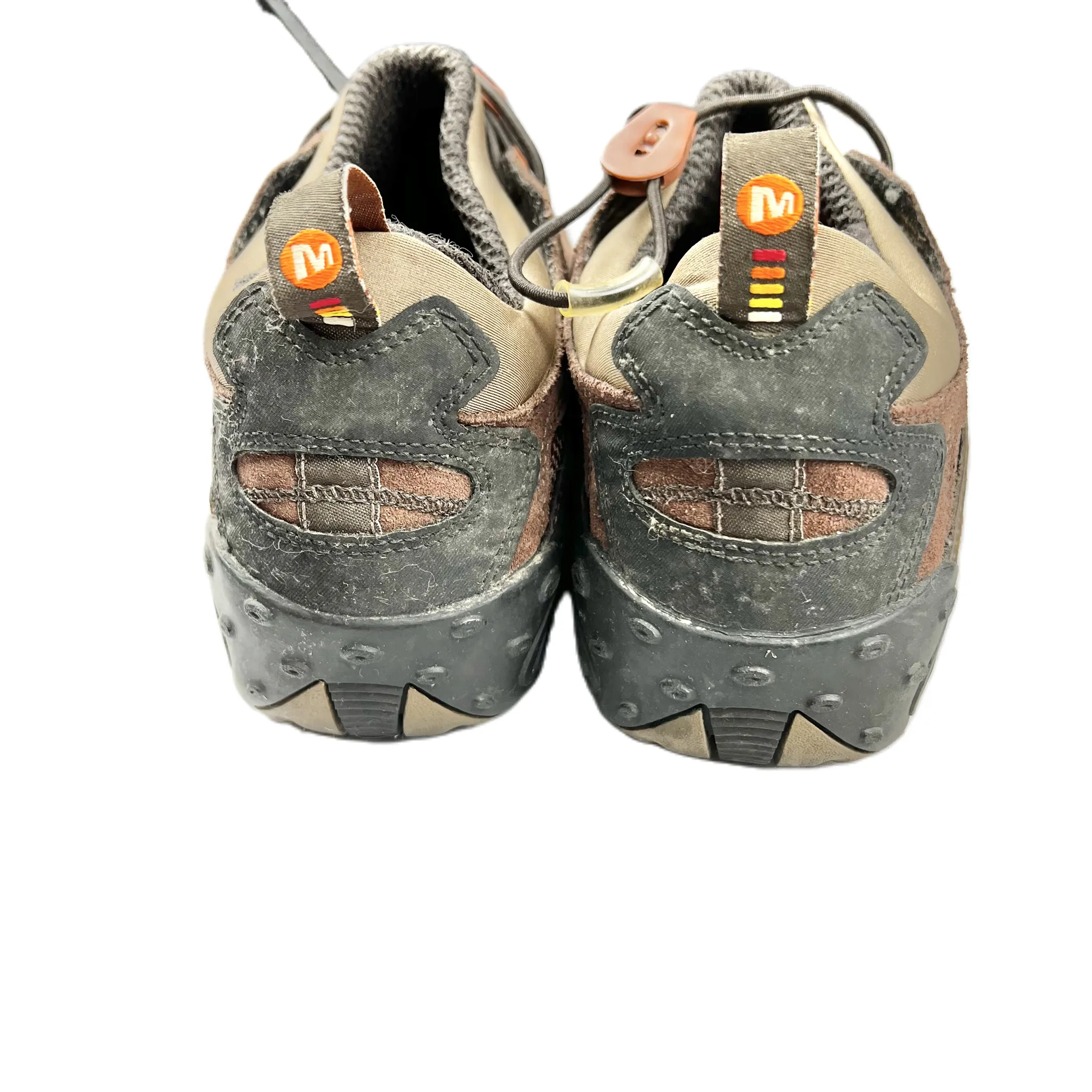 Black & Brown Shoes Athletic By Merrell, Size: 8.5