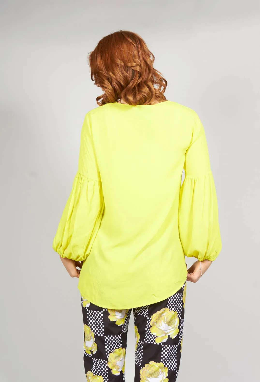 Blouse in Yellow Fluorescent