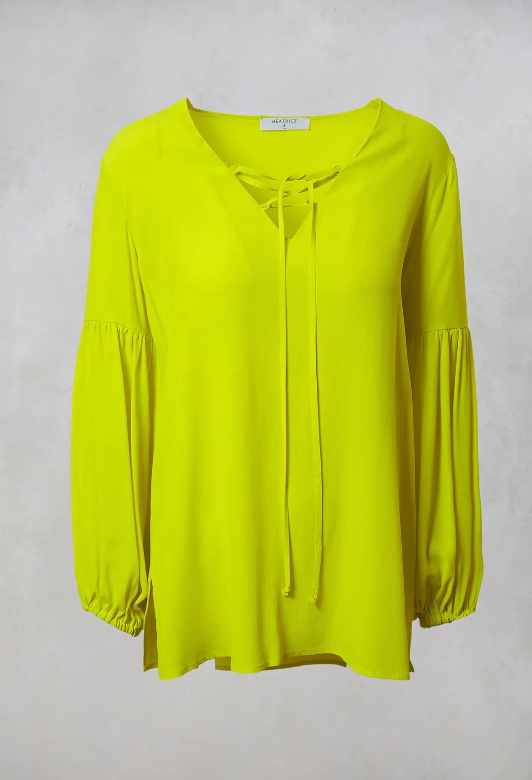 Blouse in Yellow Fluorescent