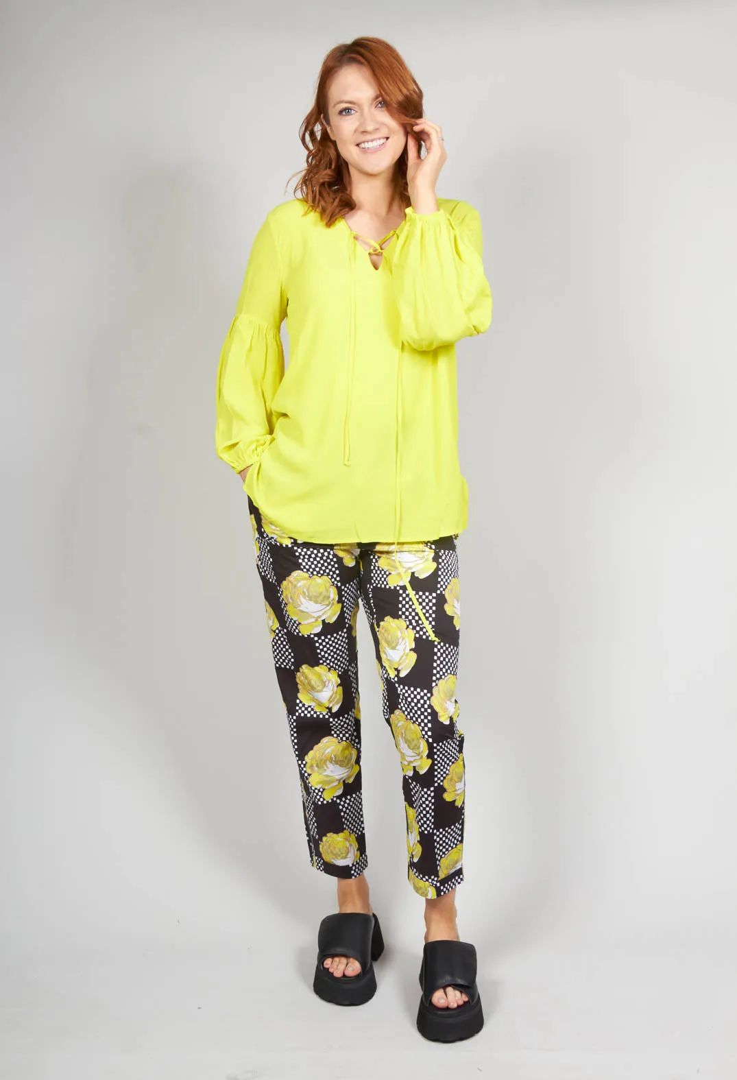 Blouse in Yellow Fluorescent