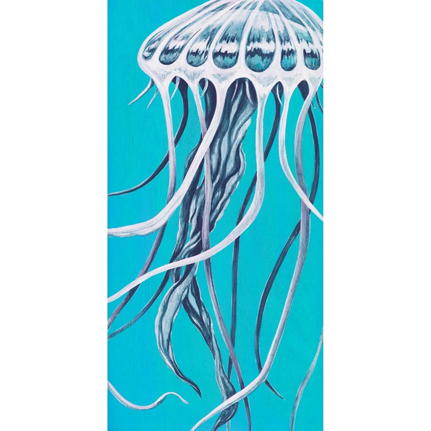 Blue Jellyfish Canvas Wall Art
