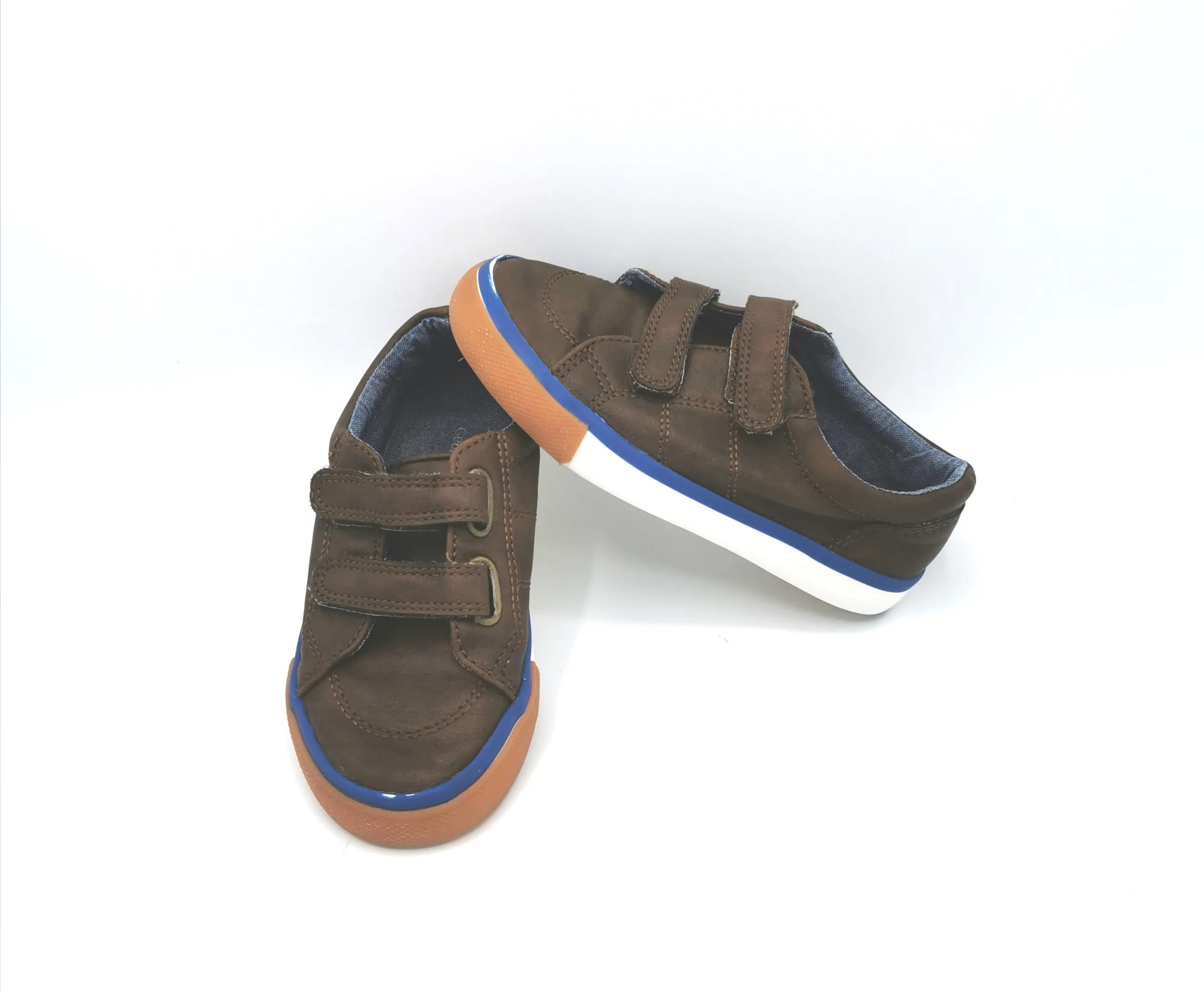 BOY SIZE 10 TODDLER - GEORGE, Brown, Casual Velcro Shoes VGUC B12