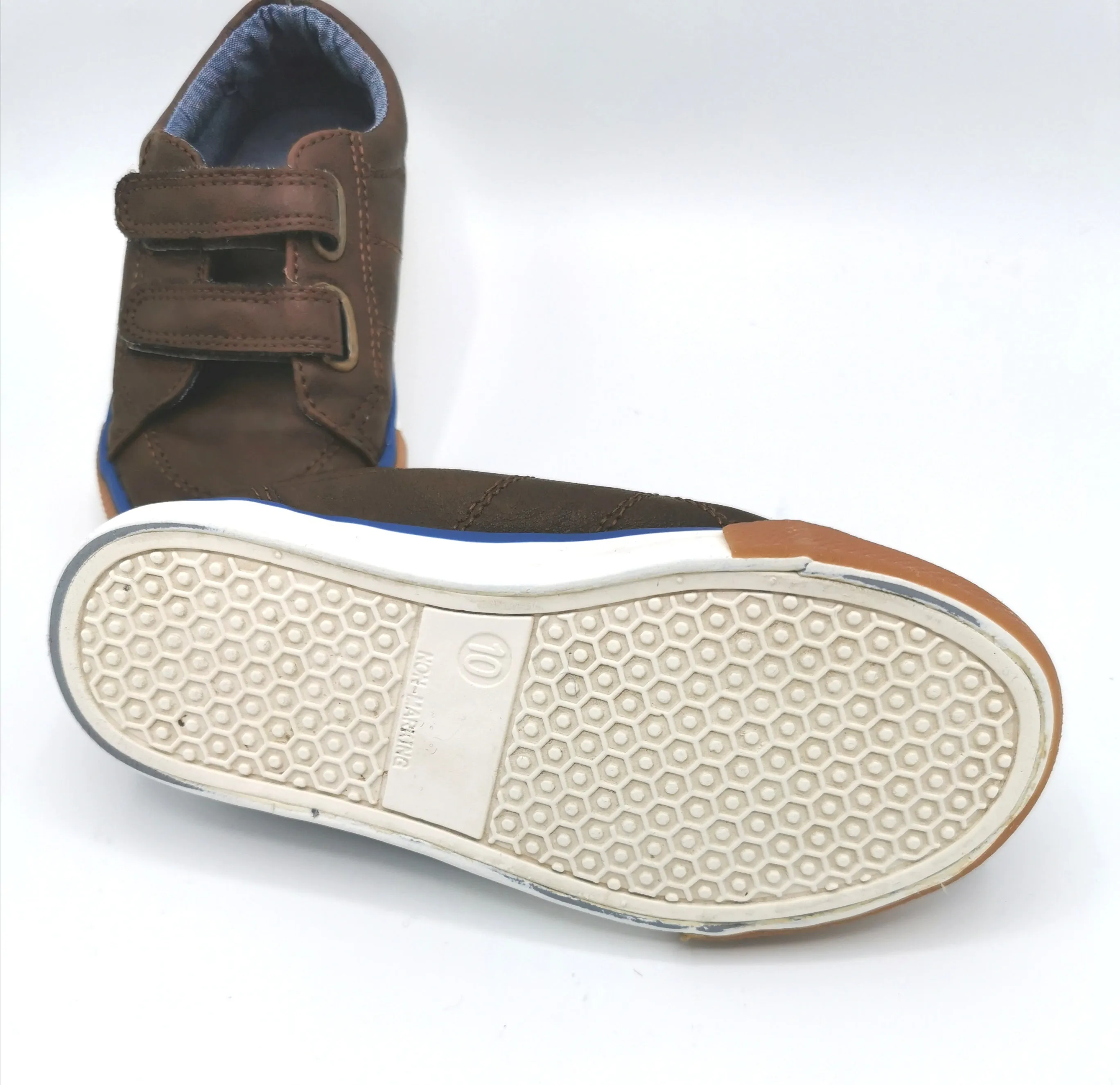 BOY SIZE 10 TODDLER - GEORGE, Brown, Casual Velcro Shoes VGUC B12