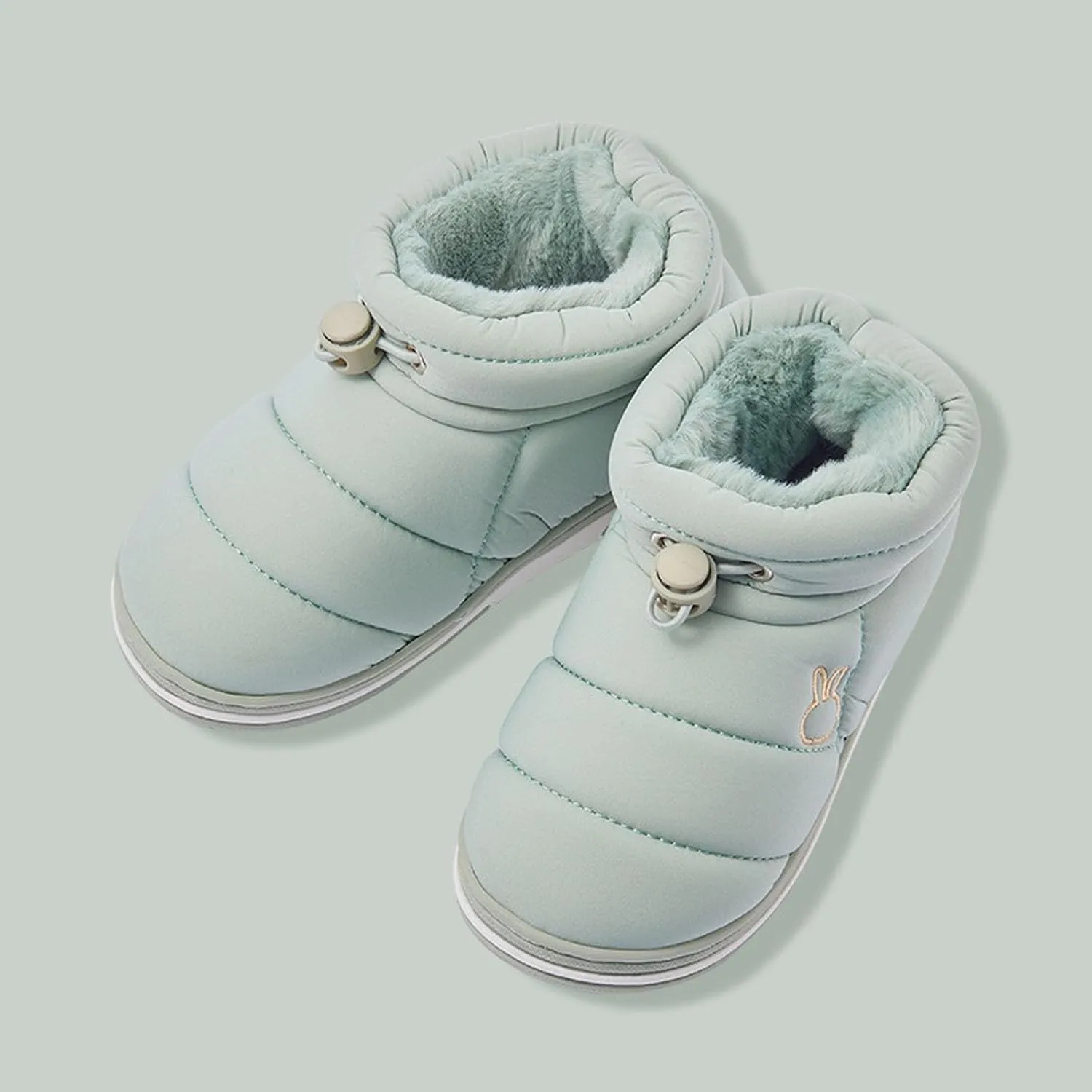 Boys Girls Winter Boots Kids Lightweight Outdoor Hiking Warm Snow Boot Faux Fur Lined Cold Weather Shoes for Baby