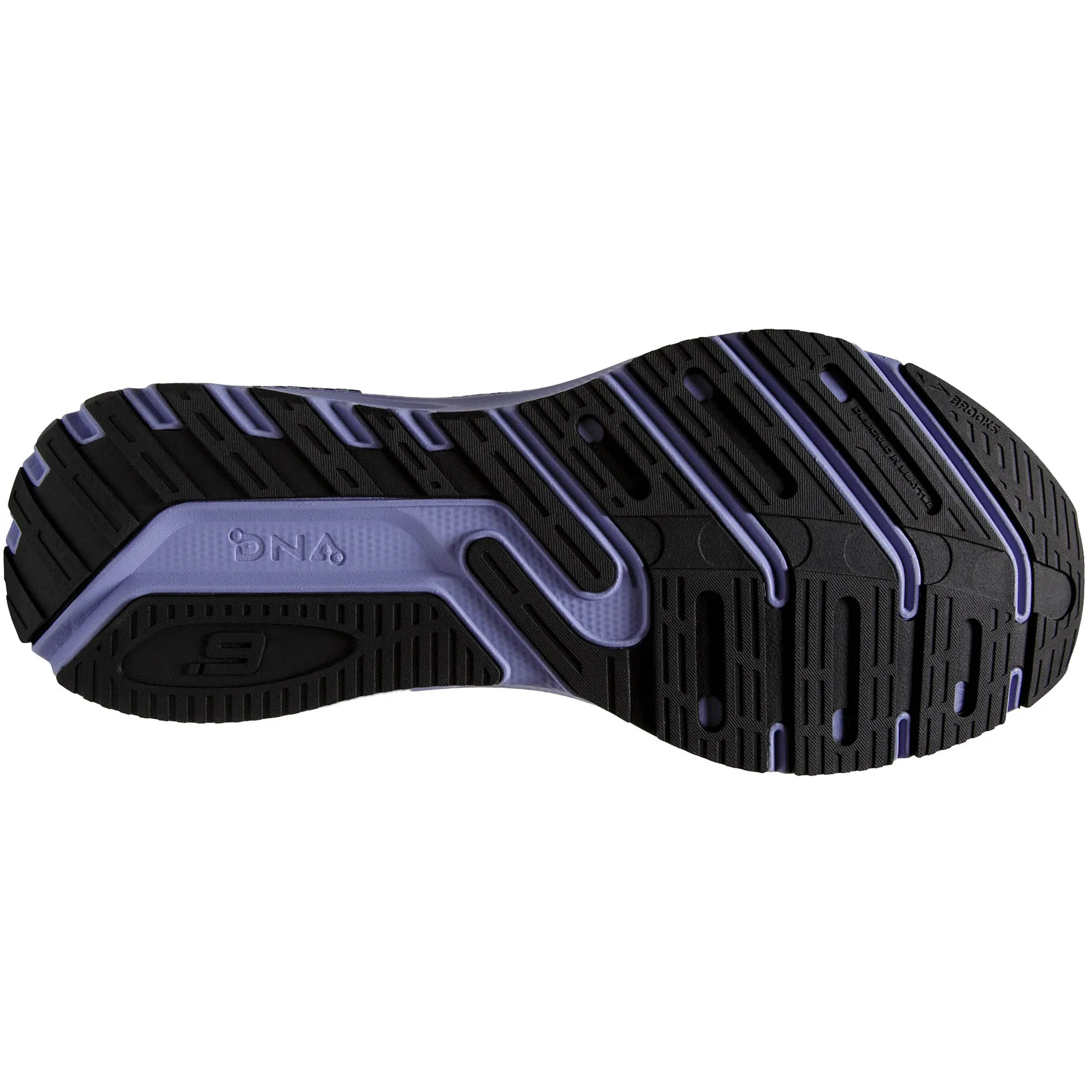 Brooks Women's 120374 060 Launch GTS 9 Black Ebony Purple Speed Support Running Shoes