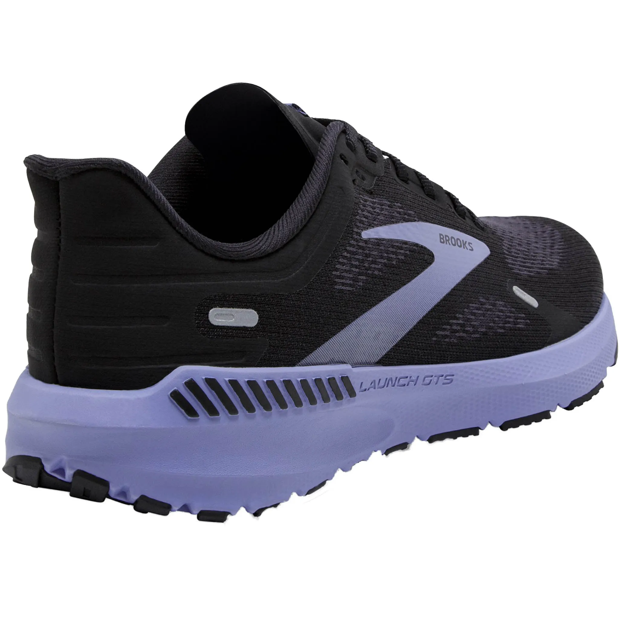 Brooks Women's 120374 060 Launch GTS 9 Black Ebony Purple Speed Support Running Shoes