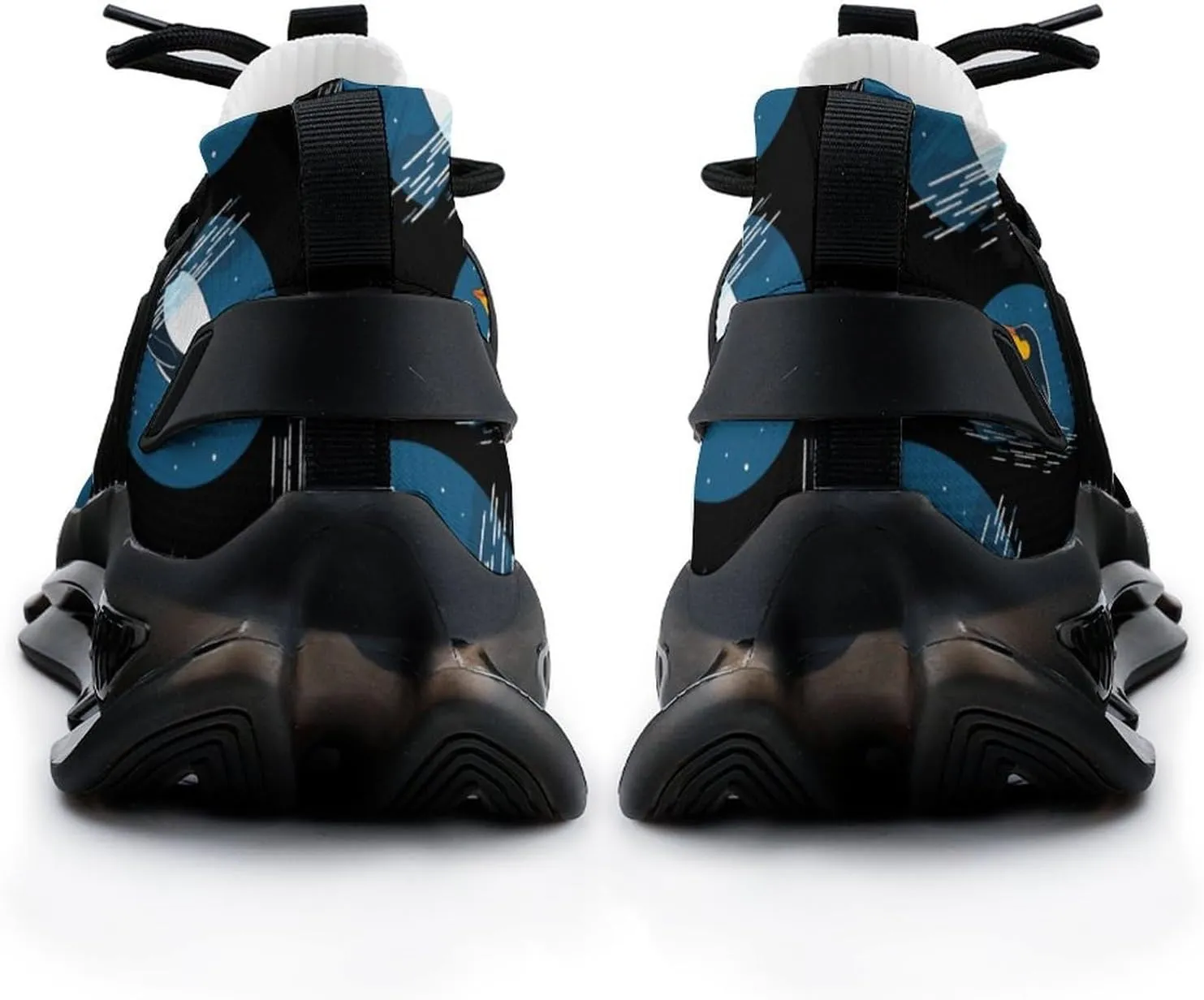 Cartoon Penguin Mens Sneakers Running Shoes Lightweight Athletic Shoes for Jogging Walking Gym