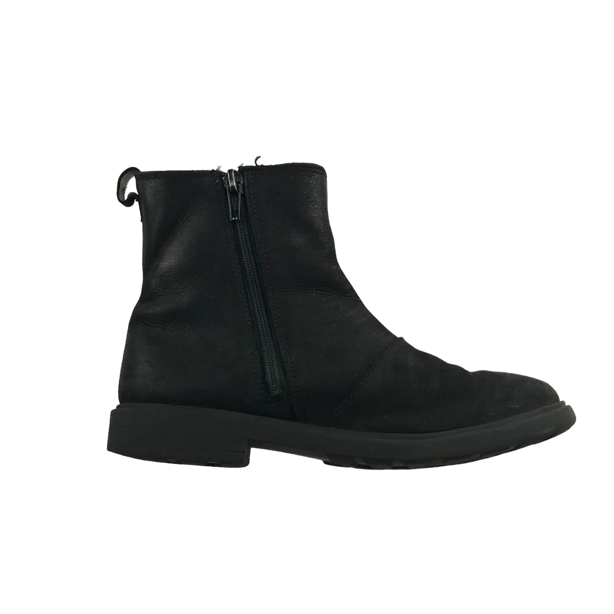 Clarks boots shoe size 1F black leather ankle boots with sparkly side details