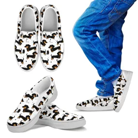 Dachshund Kid's Slip Ons