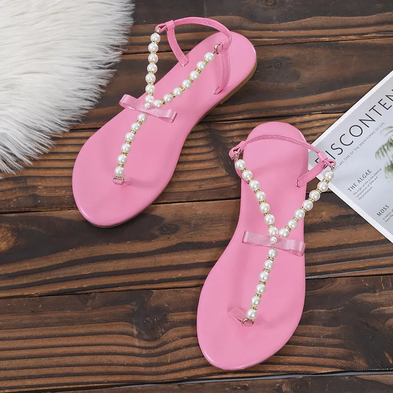 Fashion pearl sandals slippers（HPSD185）