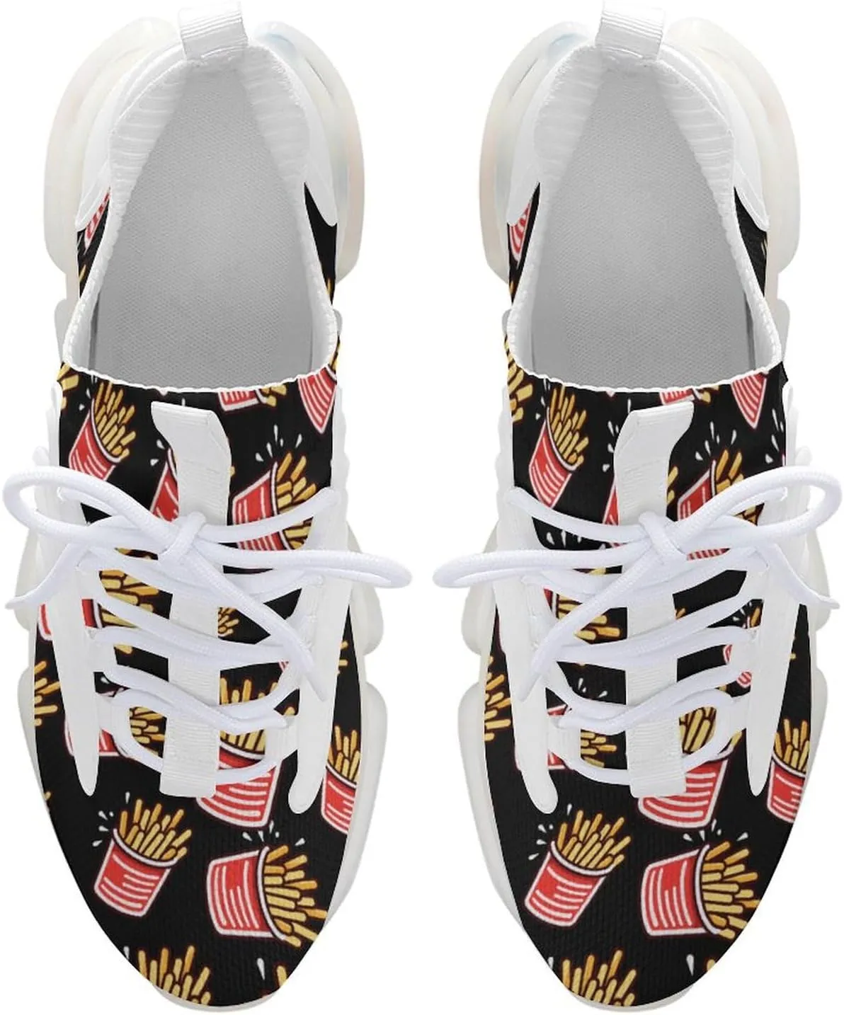 French Fries Mens Sneakers Running Shoes Lightweight Athletic Shoes for Jogging Walking Gym