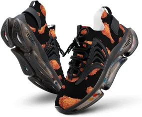 Fried Chicken Leg Print Mens Sneakers Running Shoes Lightweight Athletic Shoes for Jogging Walking Gym