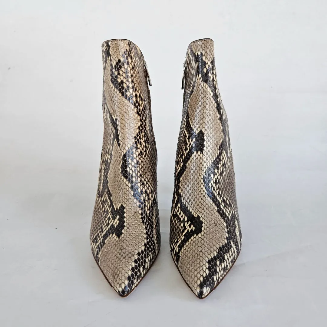 Gianvito Rossi python ankle high bootie, 37
