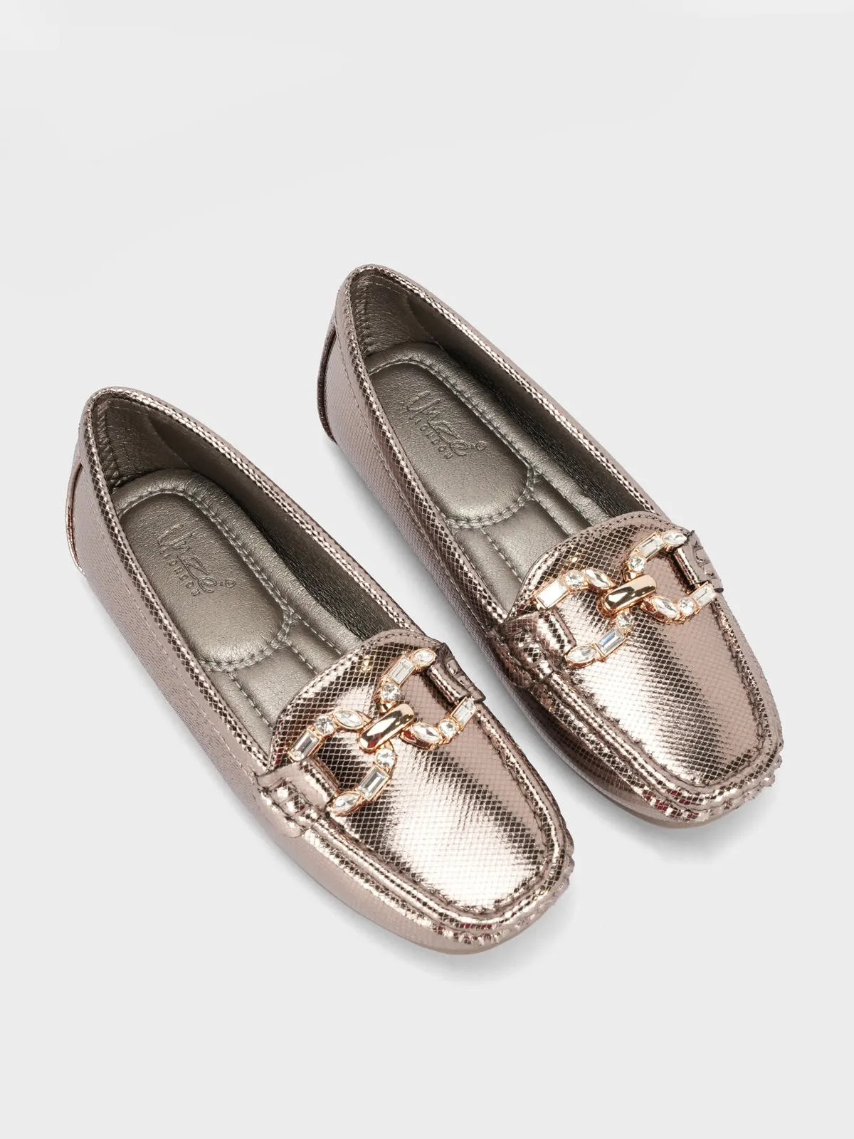 Girls "COSETTE" Buckled Adorn Moccasins