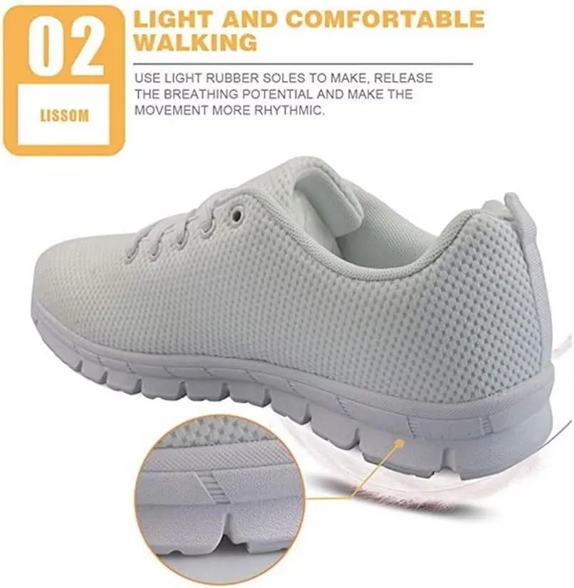 Jeiento Outdoor Running Sneaker for Women Men Fashion Tennis Shoes Causal Travel Walking Flat Shoes Breathable Mesh Workout Casual Shoes